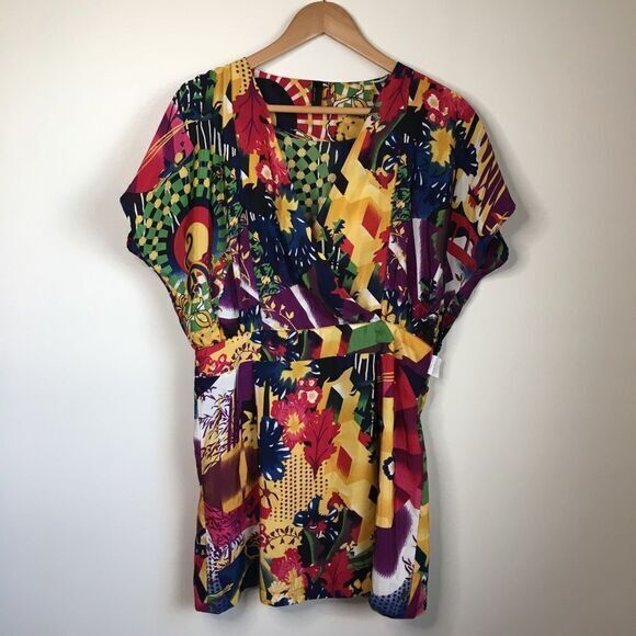 ASOS Vero Moda Jo Lindsay Kapow Short Sleeve mini‎ dress Womens Size 42 U… - Picture 1 of 5